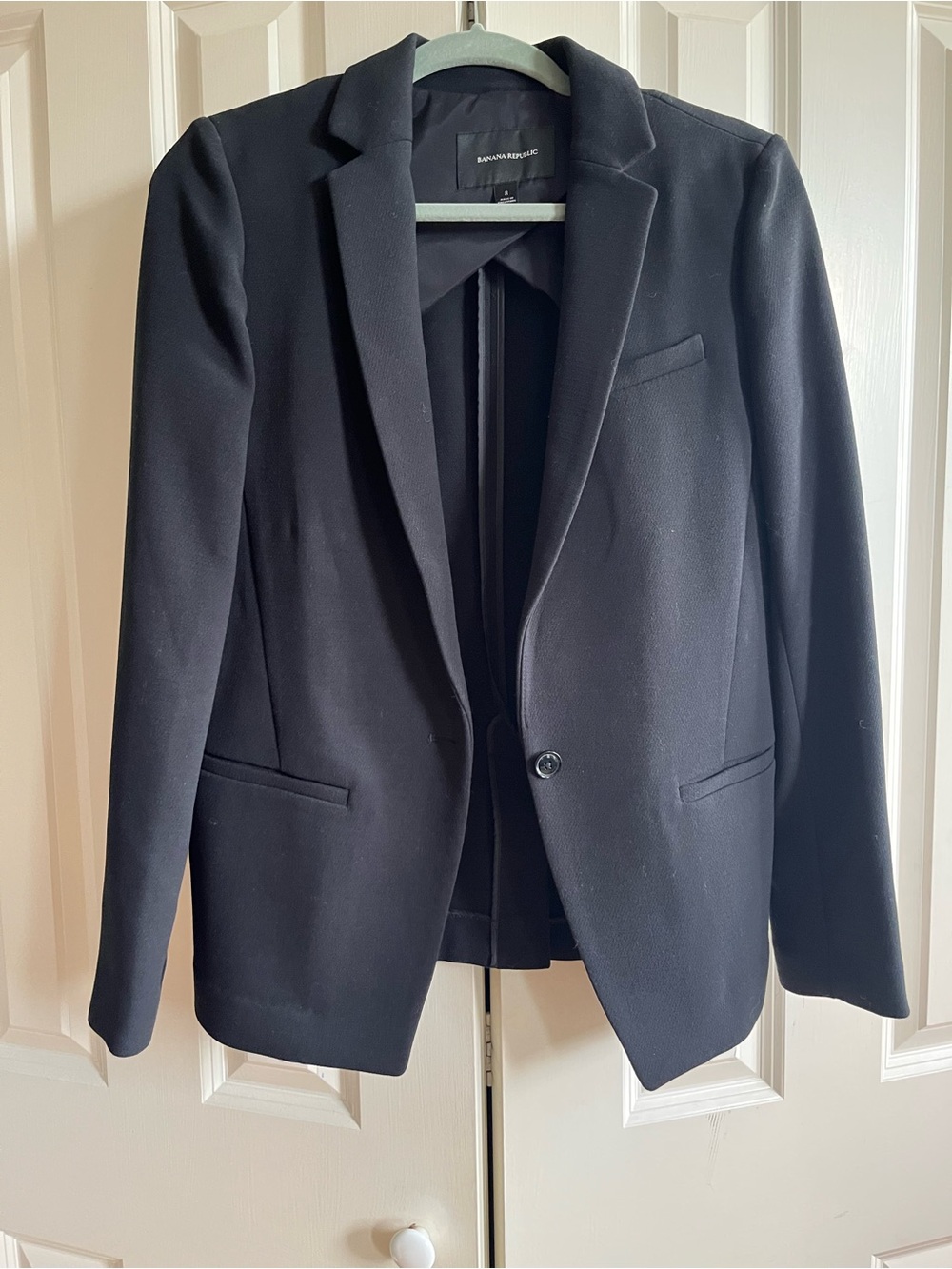 Banana Republic Black Single Button Blazer